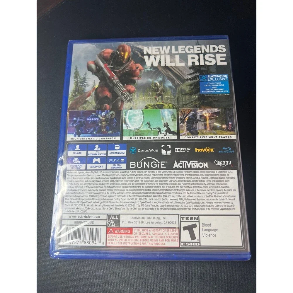 Destiny 2 for the Sony PlayStation 4 new sealed ps4
